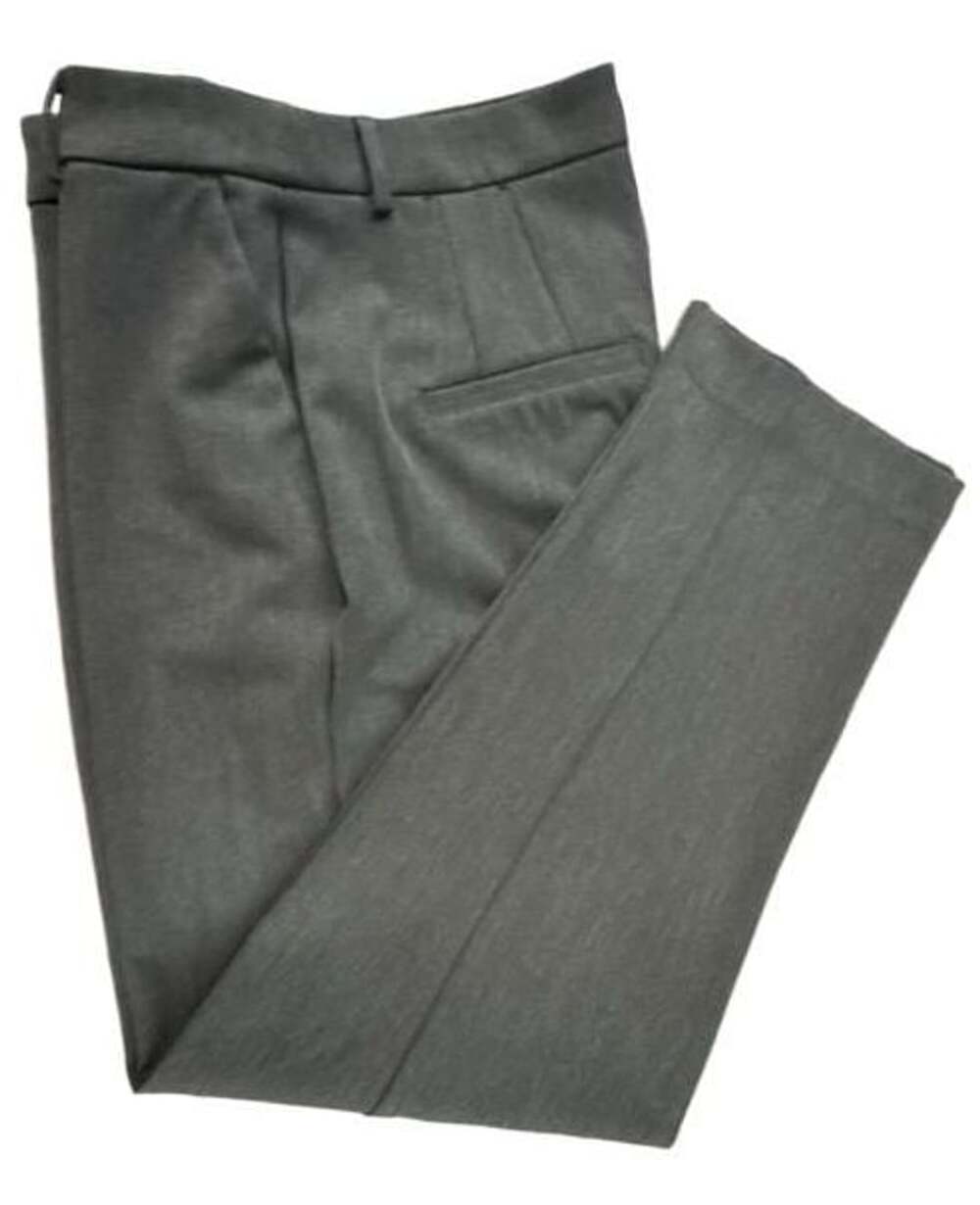 EXPRESS Editor Straight Super High Rise Gray Dress Pants Size 8R